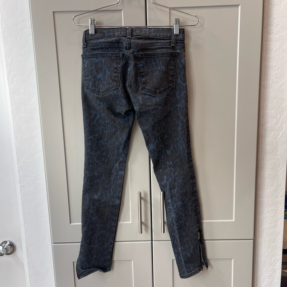 Ramy Brook Womens Leopard Printed Ankle Zip Kate Skinny Jeans 24 XS Designer - Picture 6 of 10